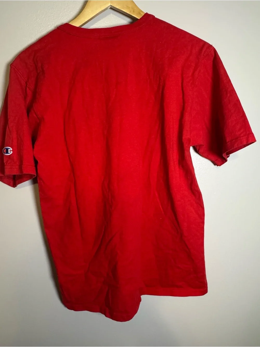 Champion Vintage Mens Red Spaceship Planetary Moon Saturn T-Shirt Size Medium - Picture 8 of 8